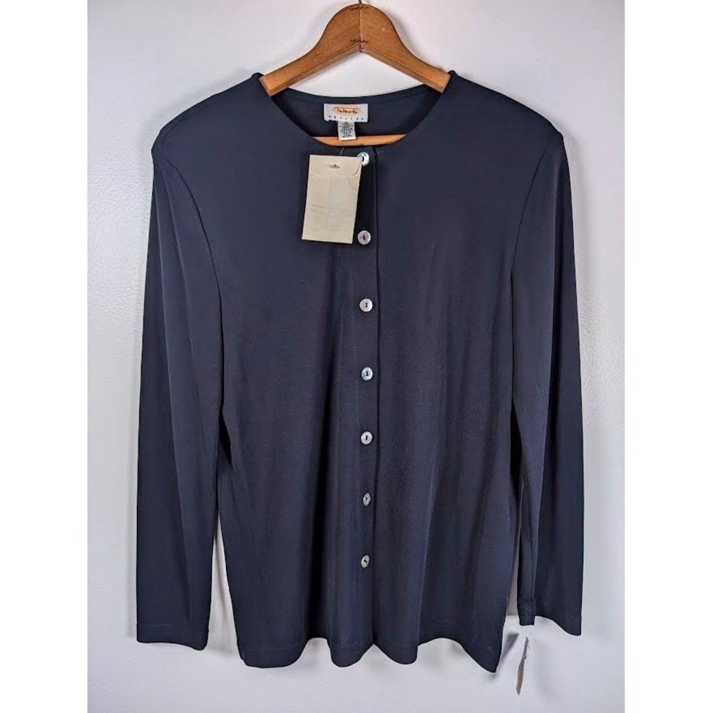 Vintage 90s Talbots Tunic Top Size Medium‎ Stretchy Minimalist Lightweight NEW